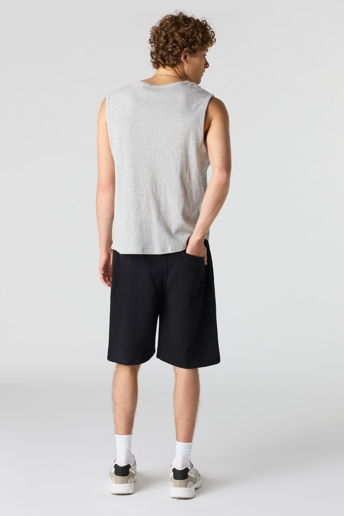 Alt View 6. Fleece Short 8.5" - Yellow