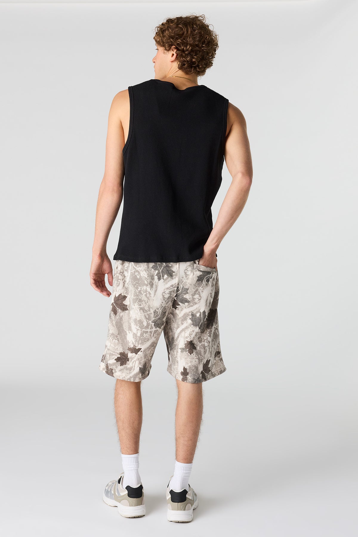 Alt View 3. Fleece Short 8.5" - Yellow