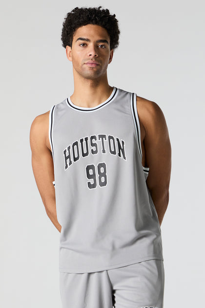 Houston Graphic Mesh Basketball Jersey