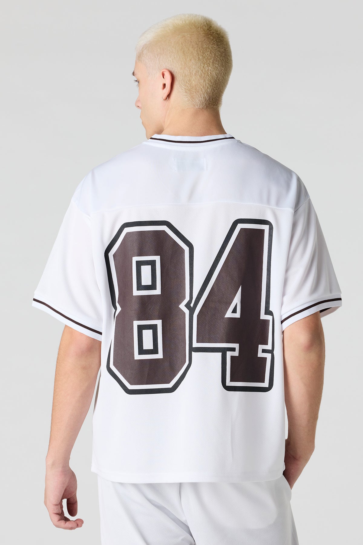 Vue alternative 2. Jersey en filet imprimé