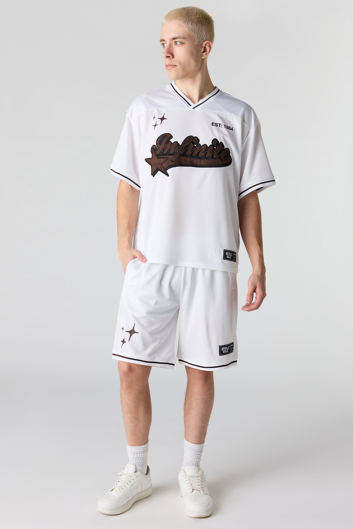 Vue alternative 3. Jersey en filet imprimé