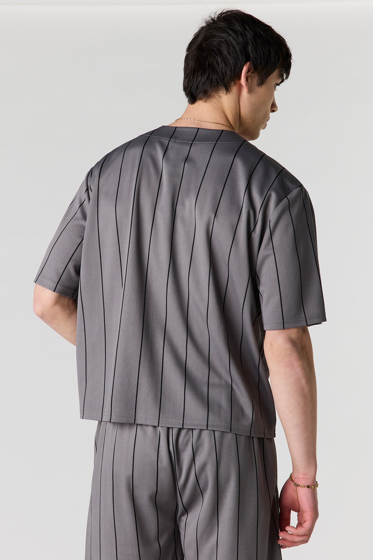 Vue alternative 2. Jersey de baseball en filet imprimé