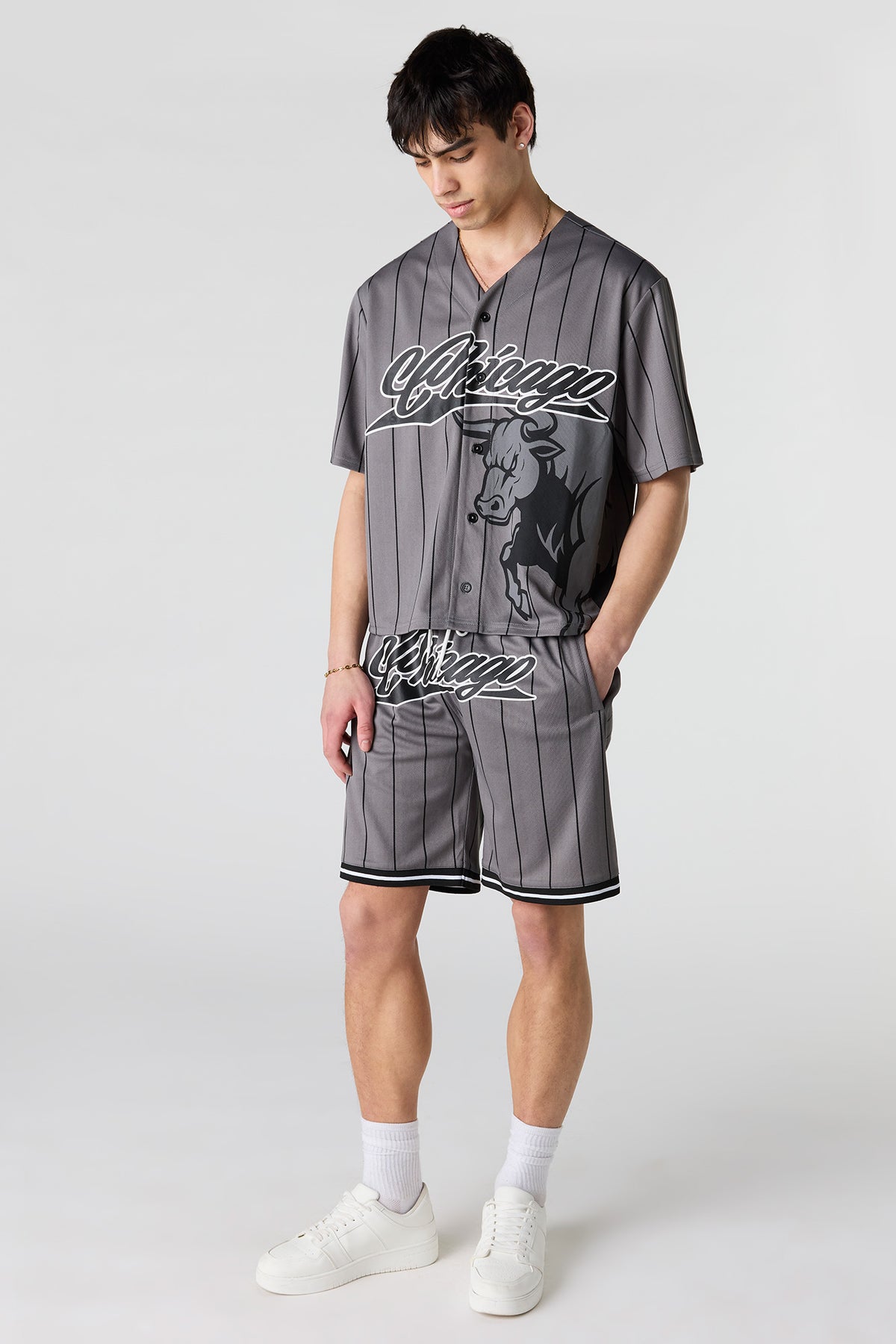 Vue alternative 3. Jersey de baseball en filet imprimé