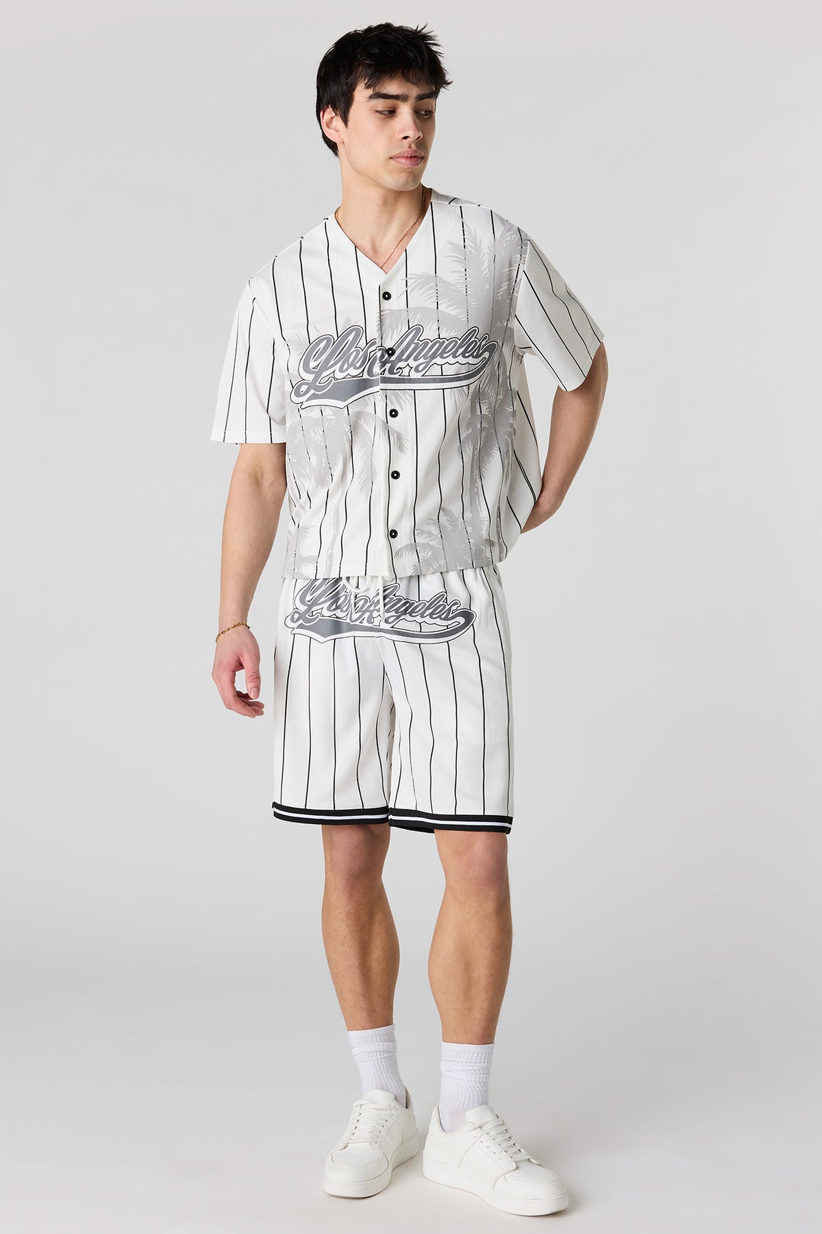 Vue alternative 3. Jersey de baseball en filet imprimé