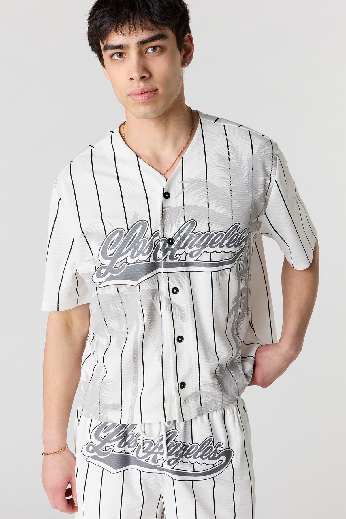 Vue alternative 4. Jersey de baseball en filet imprimé