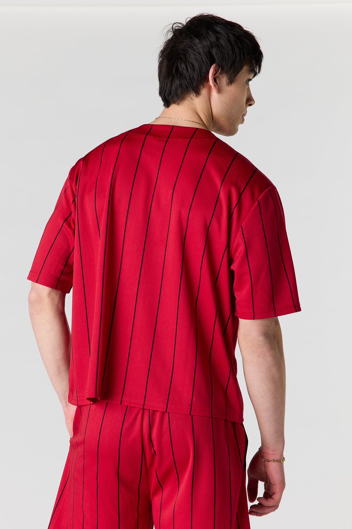 Vue alternative 2. Jersey de baseball en filet imprimé