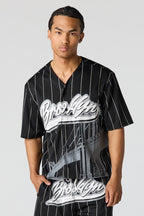 Jersey de baseball en filet imprimé