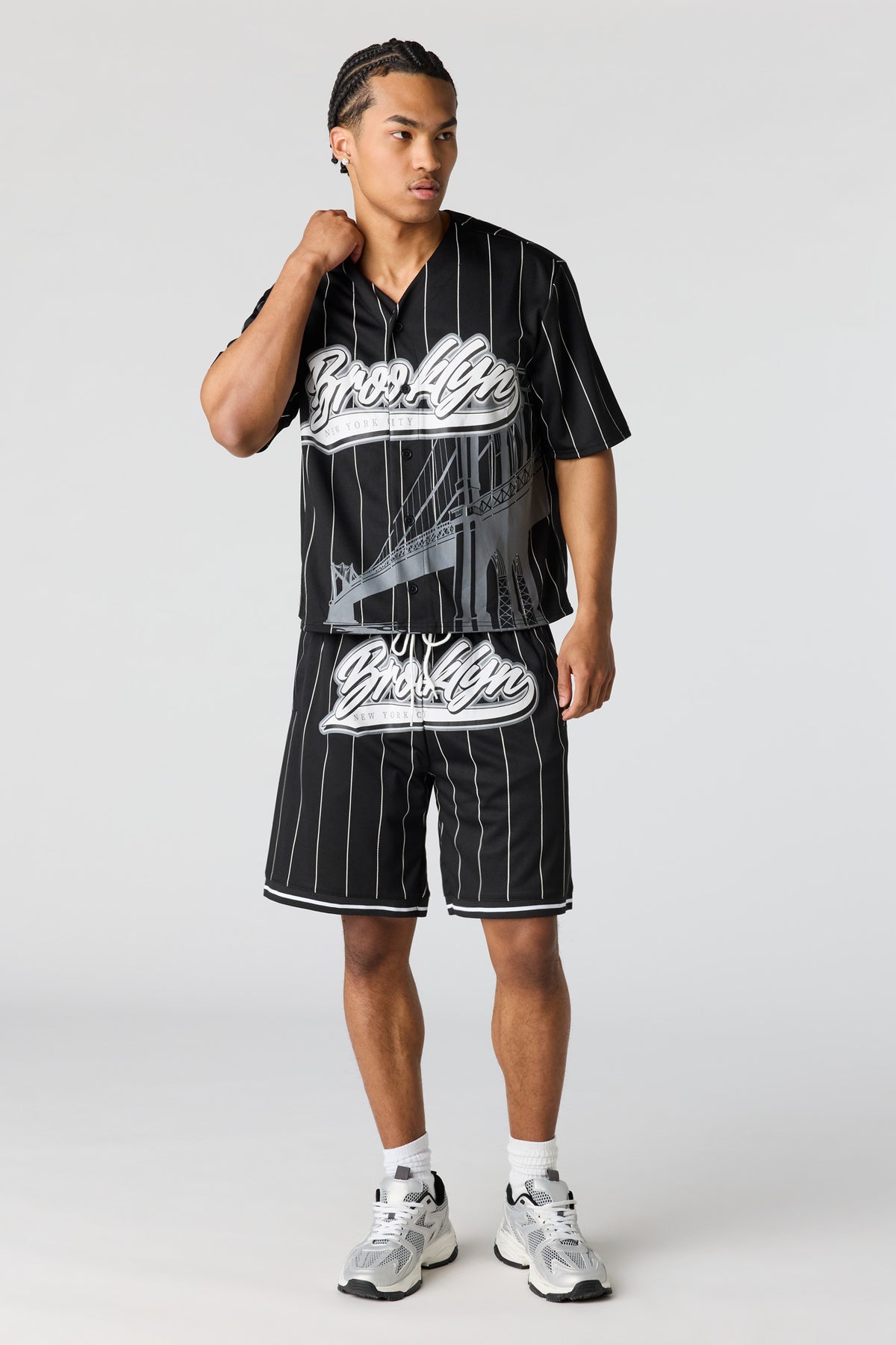 Vue alternative 3. Jersey de baseball en filet imprimé