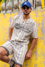 Jersey de baseball en filet imprimé
