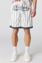 Short en filet imprimé