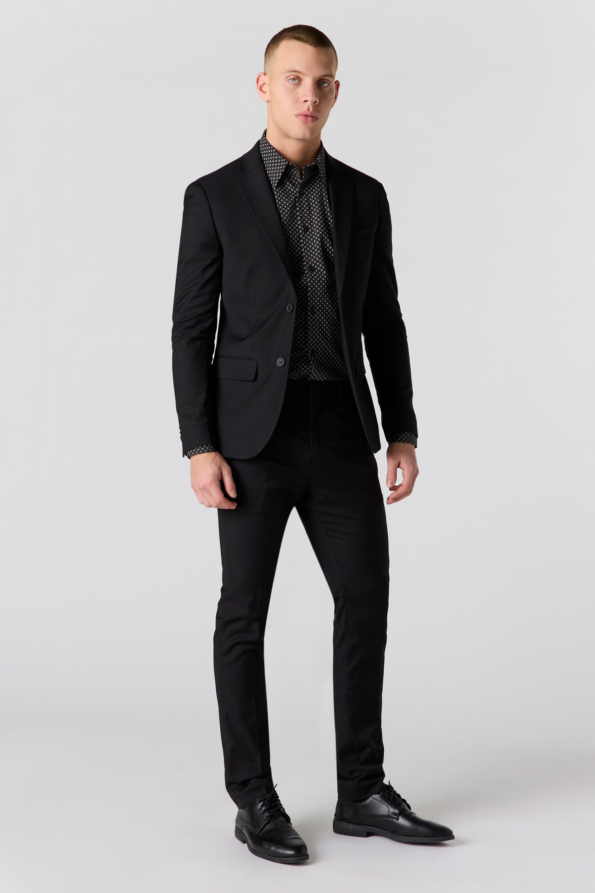 Alt View 2. Skinny Fit Suit Pant - Black
