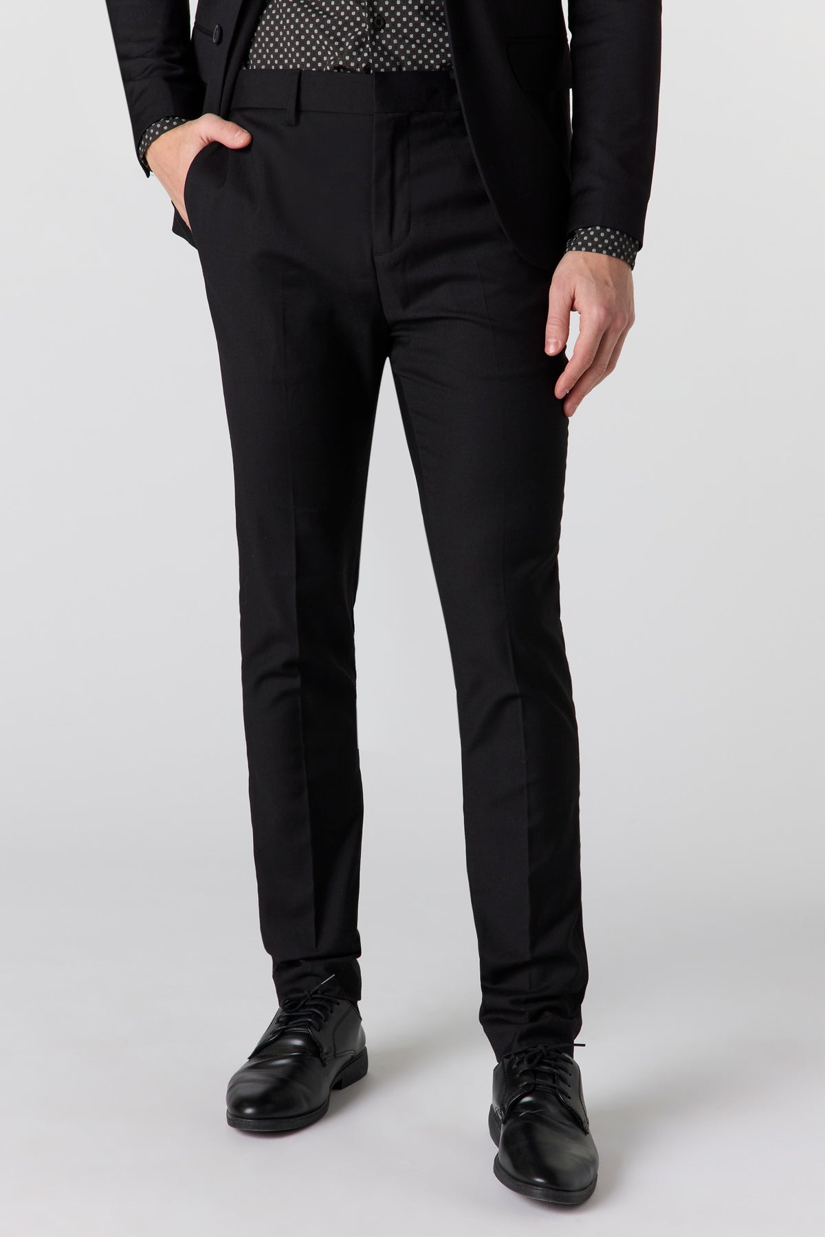 Skinny Fit Suit Pant - Black