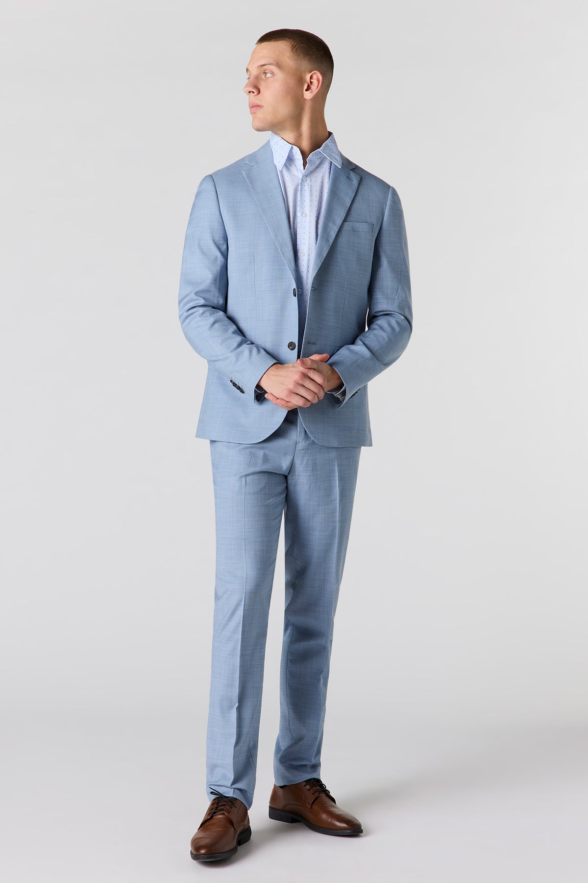 Alt View 2. Slim Fit Suit Pant - Light Blue