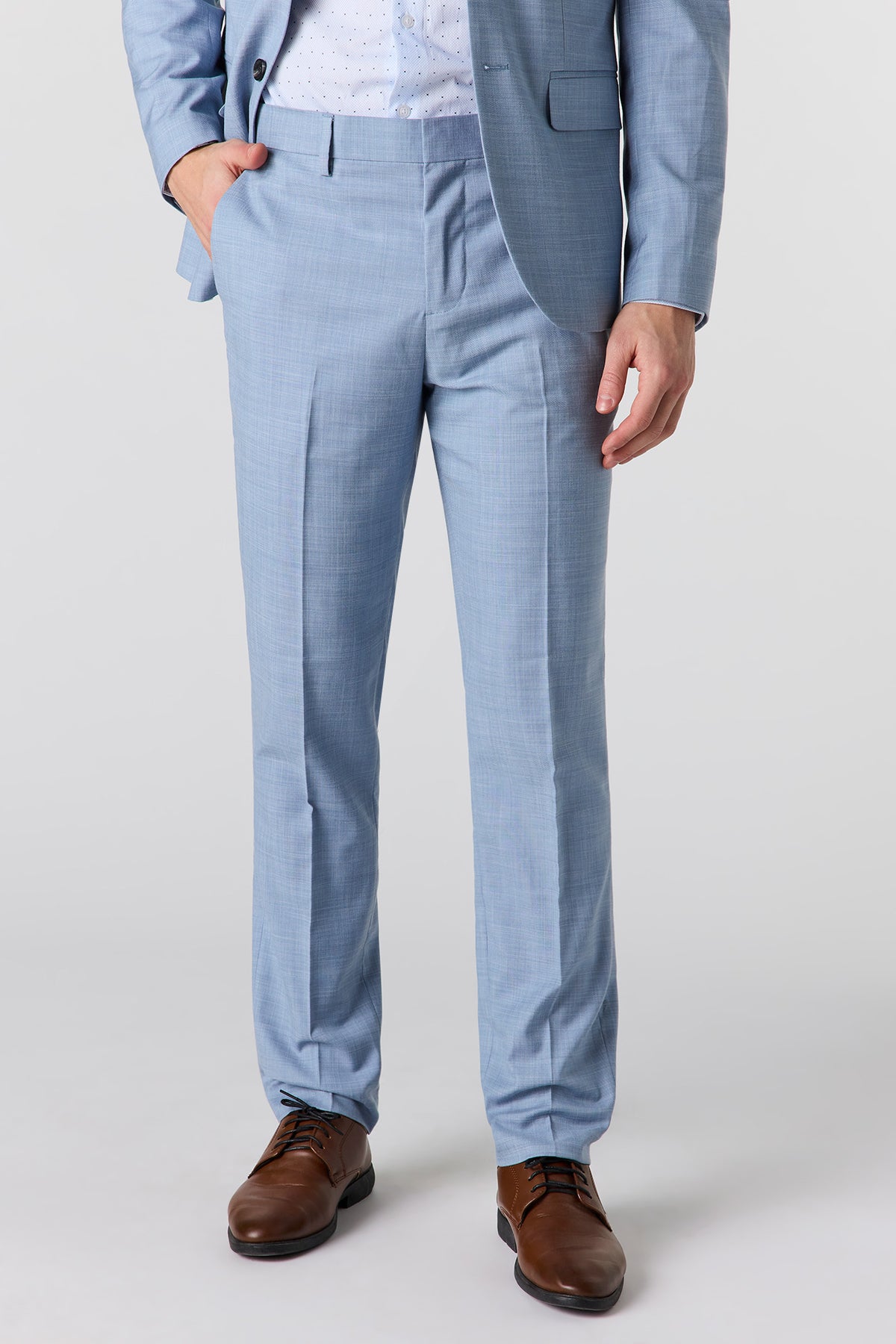 Slim Fit Suit Pant - Light Blue