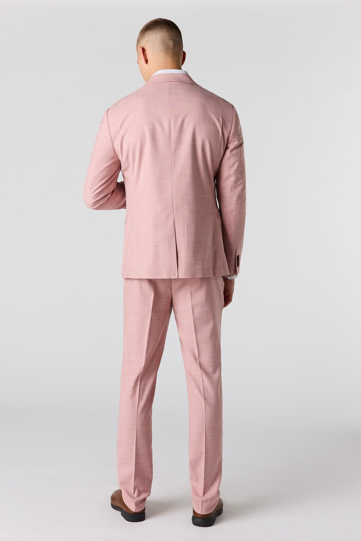 Alt View 3. Slim Fit Suit Pant - Pink