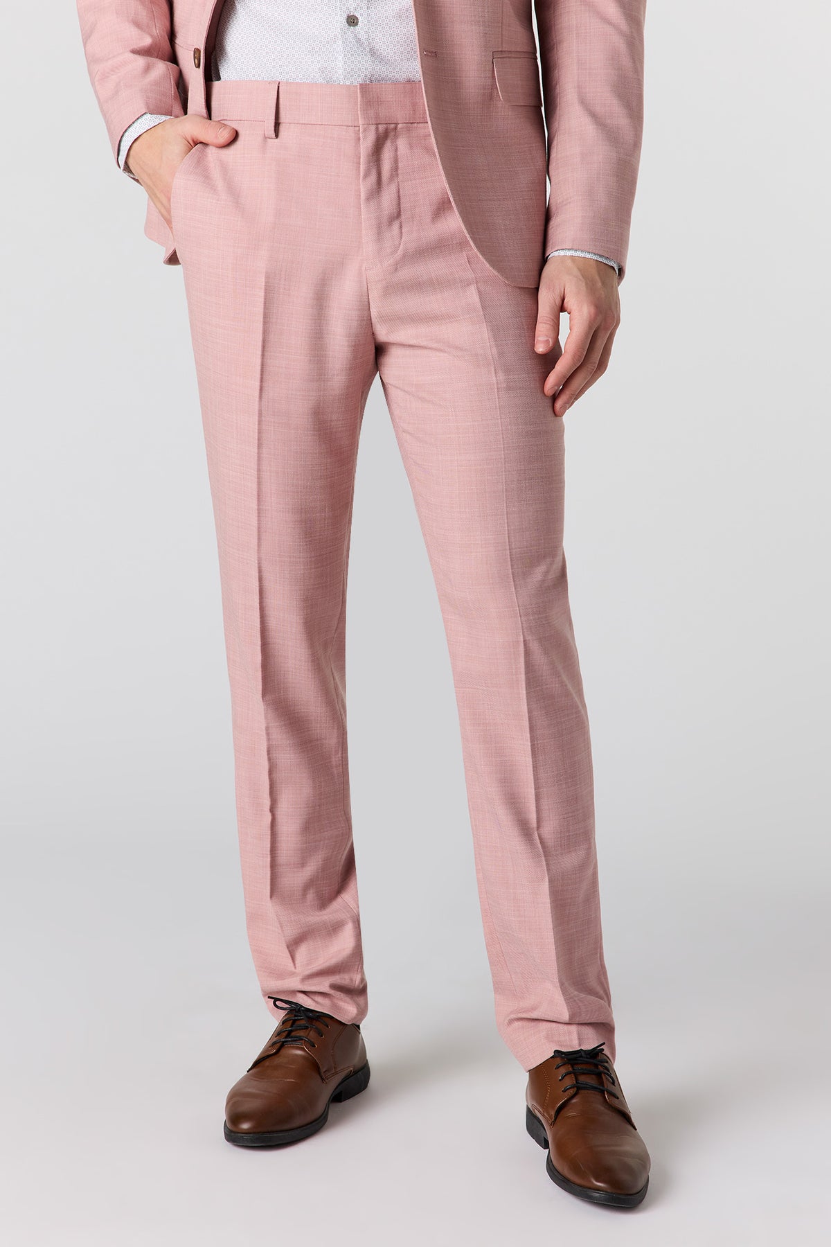 Slim Fit Suit Pant - Pink