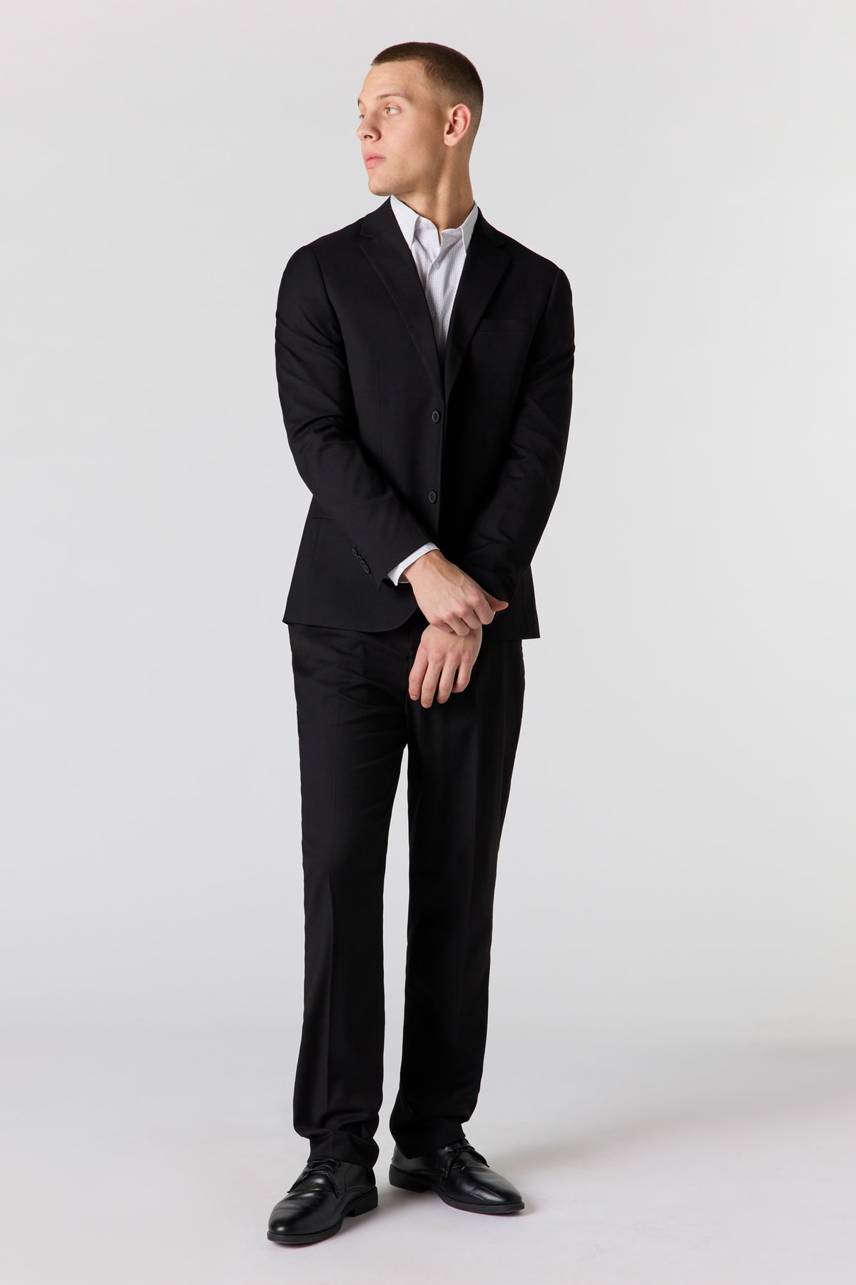 Alt View 3. Regular Fit Suit Jacket - Black