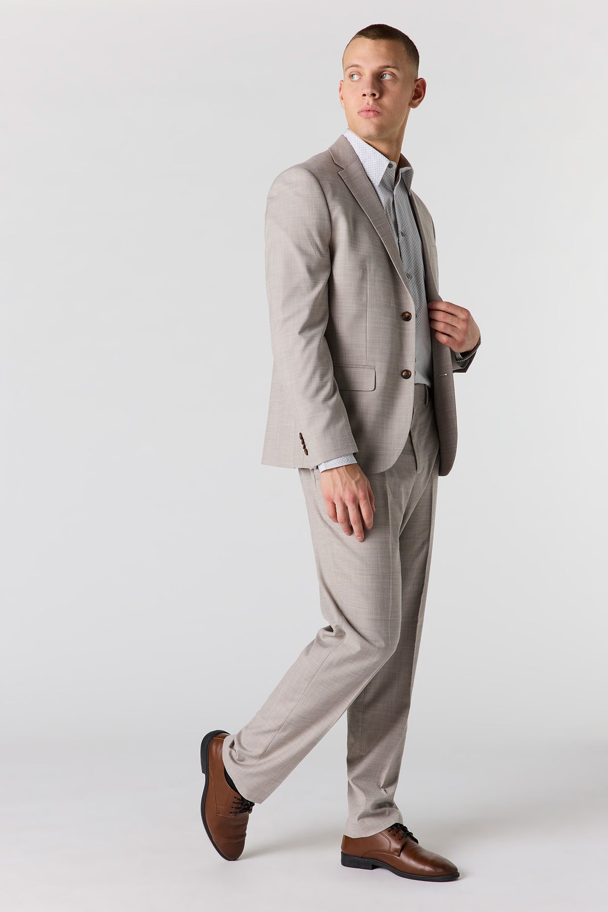 Alt View 3. Regular Fit Suit Jacket - Beige