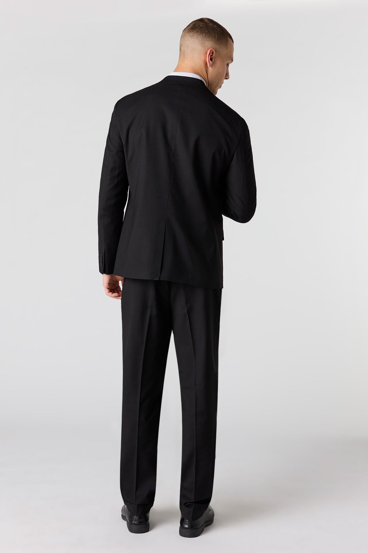Alt View 3. Regular Fit Suit Pant - Black