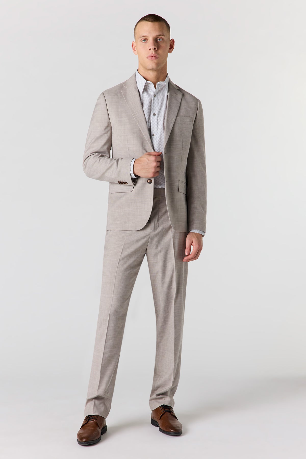 Alt View 2. Regular Fit Suit Pant - Beige
