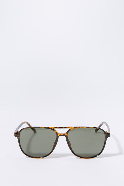 Tortoiseshell Aviator Sunglasses