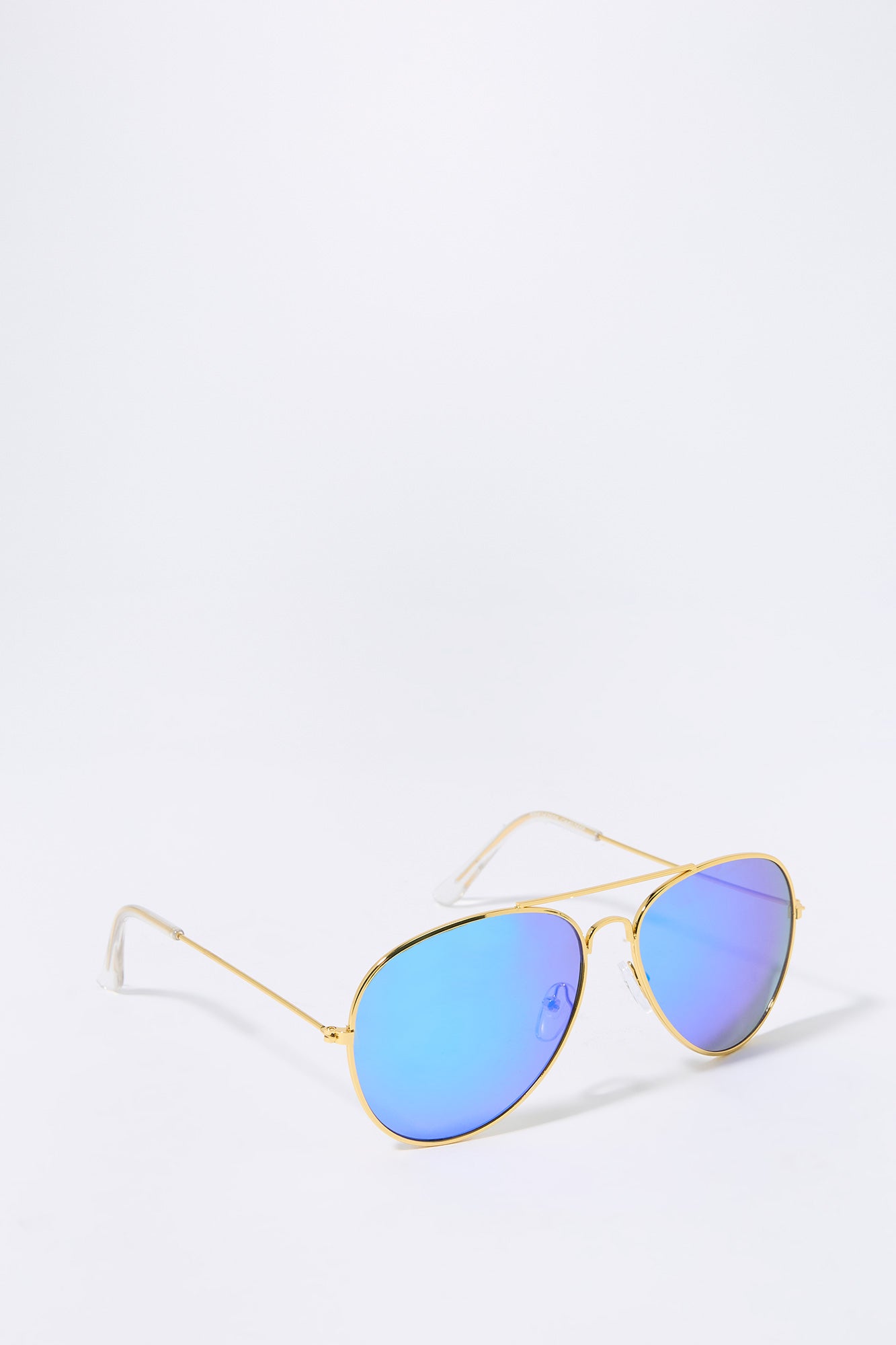 Rose Gold Aviator Sunglasses