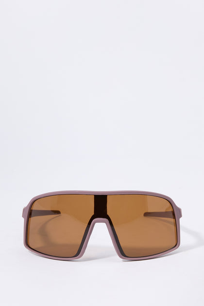 Brown Shield Sunglasses