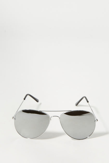 Designer mirrored 2024 aviator sunglasses