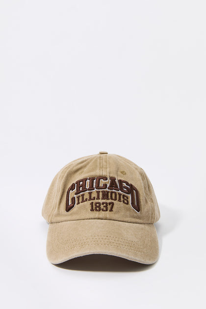 Chicago Embroidered Washed Baseball Hat