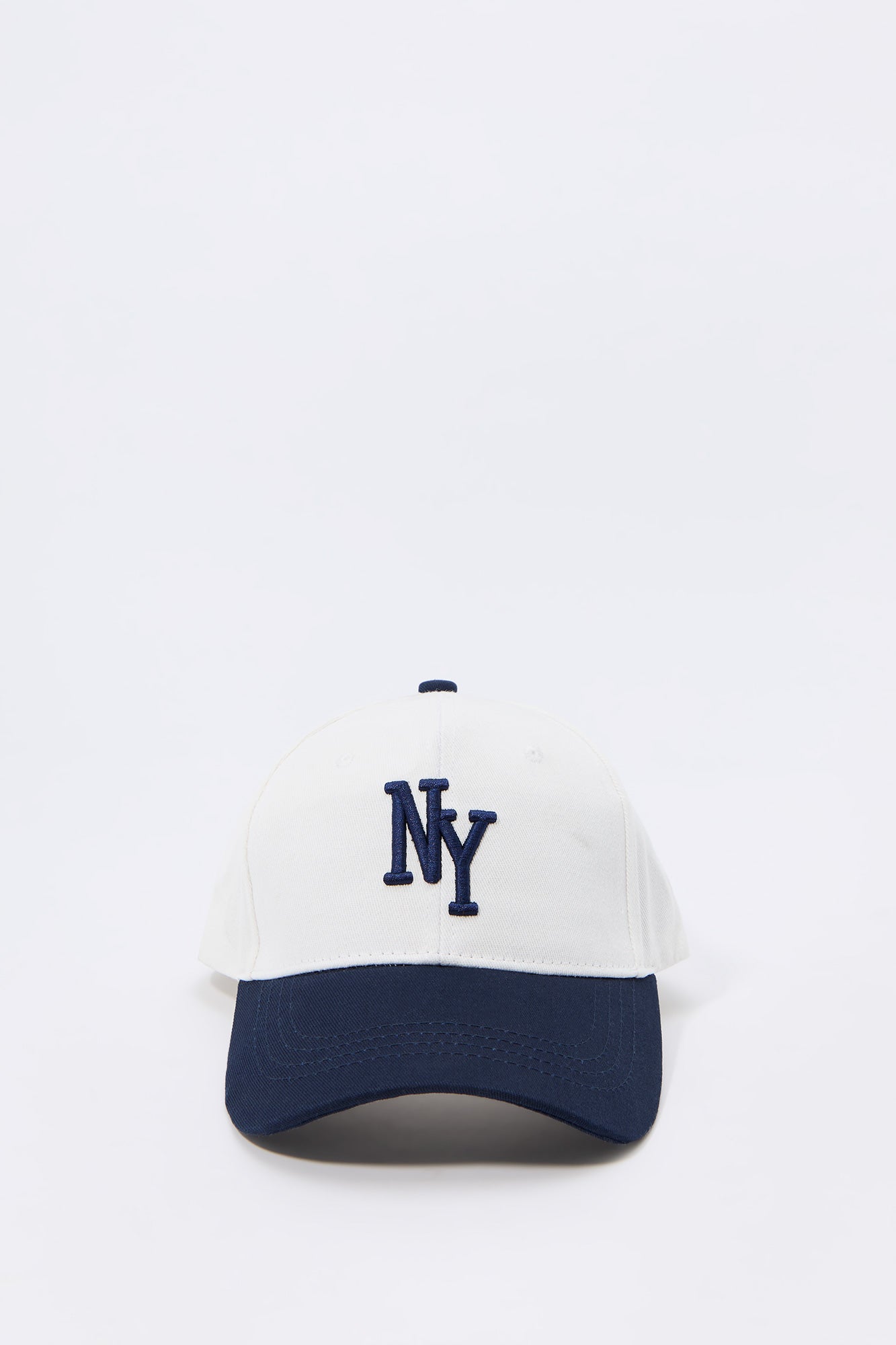 Casquette de baseball deux-tons avec motif brodé City