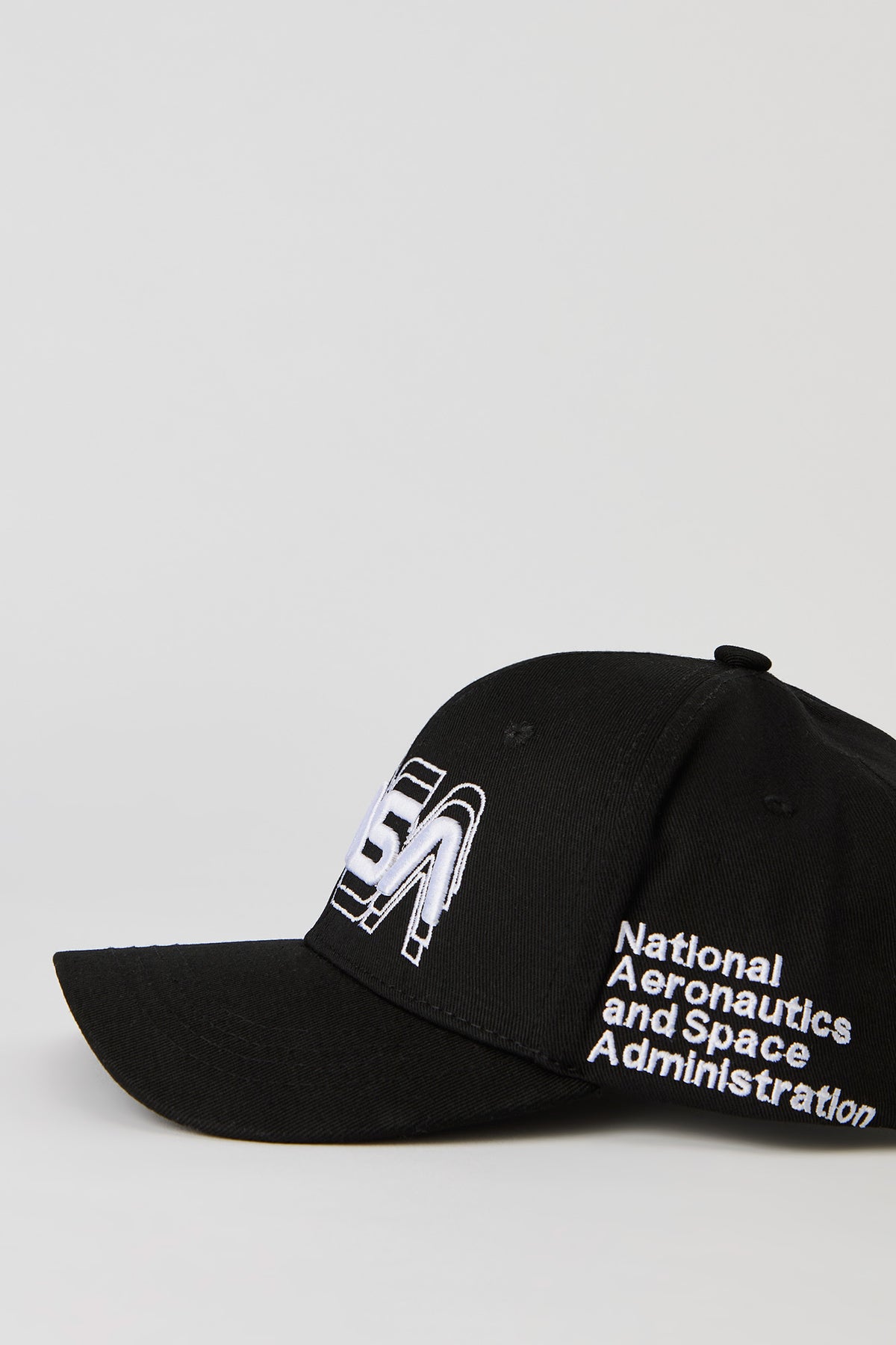 Alt View 2. NASA Embroidered Baseball Hat - Black