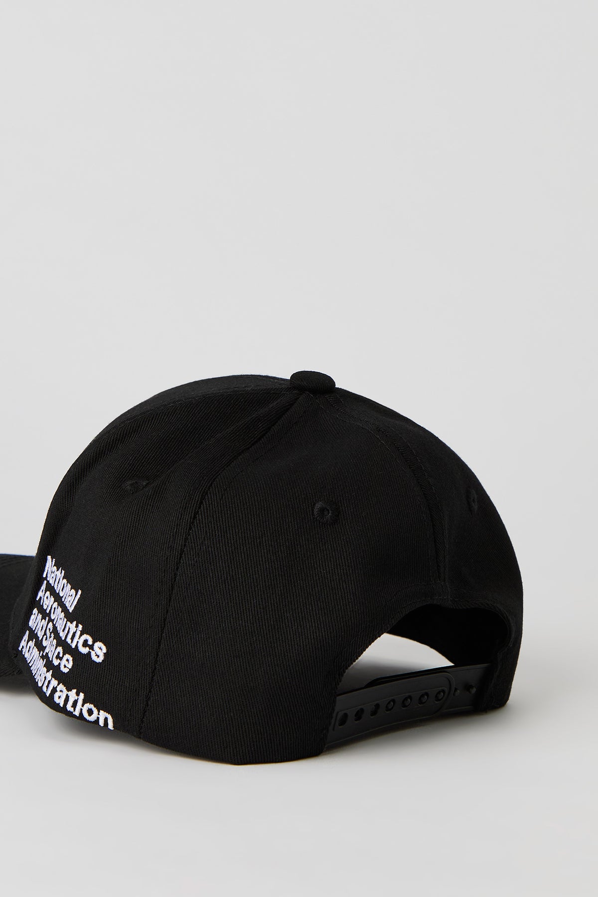 Alt View 3. NASA Embroidered Baseball Hat - Black
