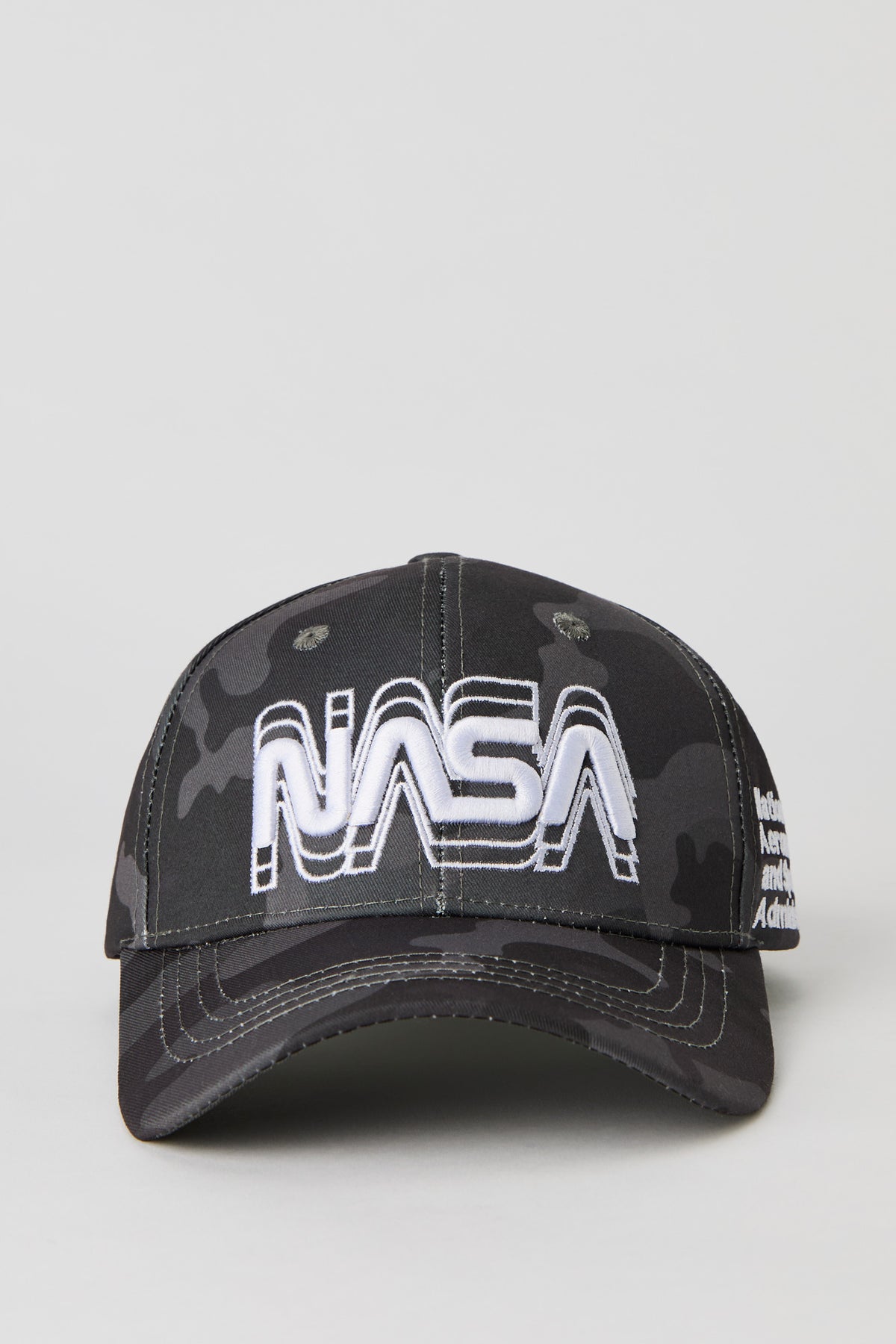 NASA Embroidered Baseball Hat - Camouflage