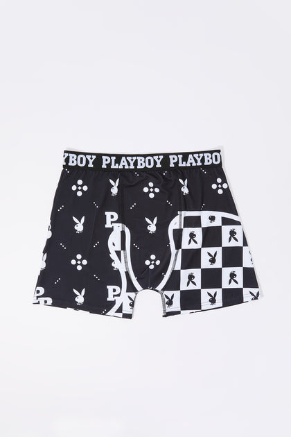 Caleçon à imprimé à carreaux Playboy