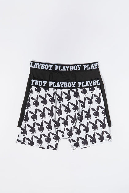 White Playboy Print Boxer Brief (2 Pack) – Urban Planet