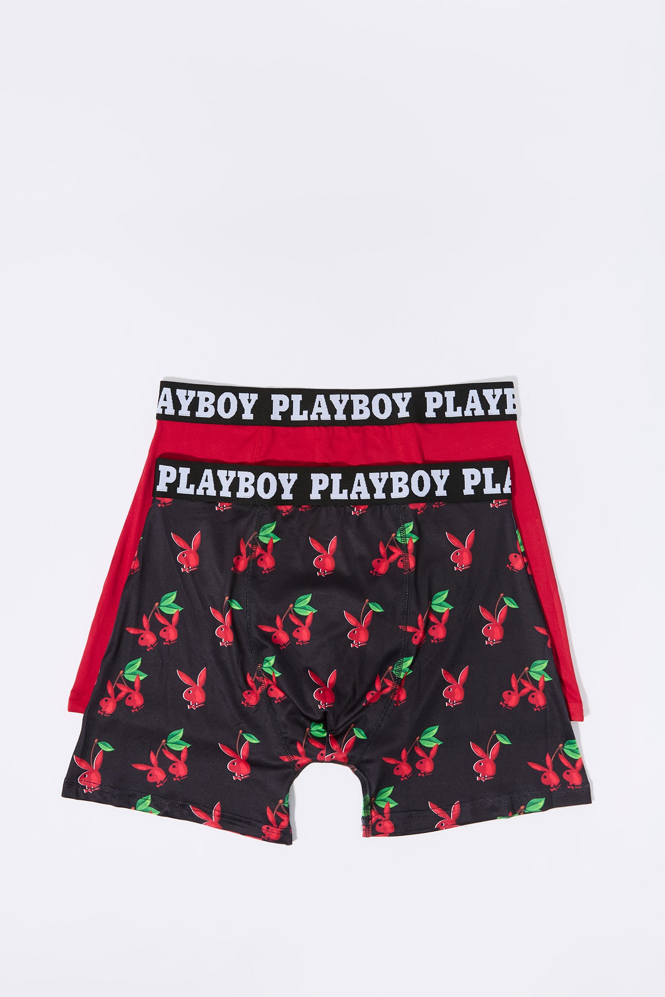 Mens Playboy Cherry Print Boxer Brief (2 Pack)