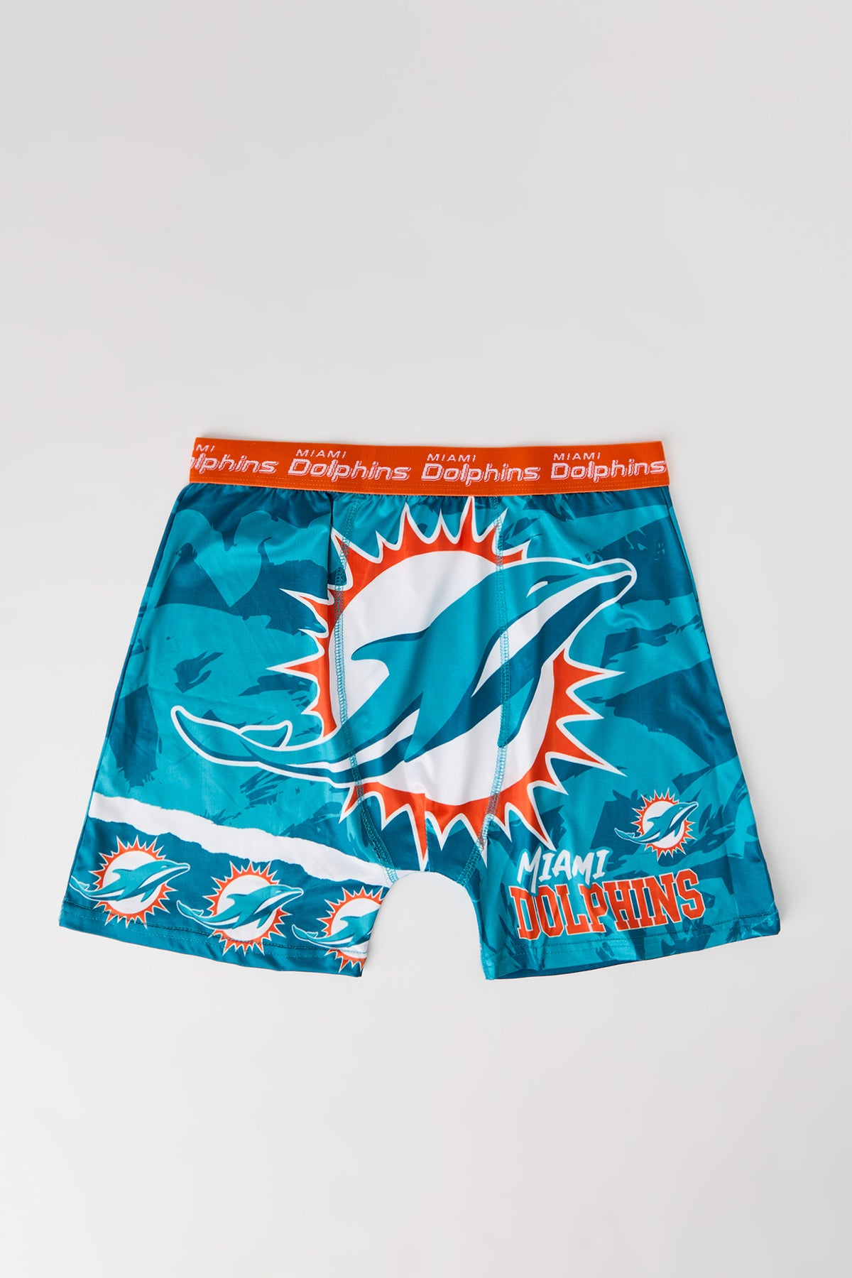Miami Dolphins Print Boxer Brief - Sage
