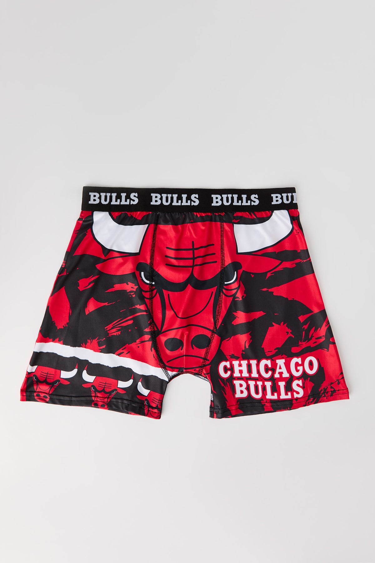 Chicago Bulls Print Boxer Brief - Red