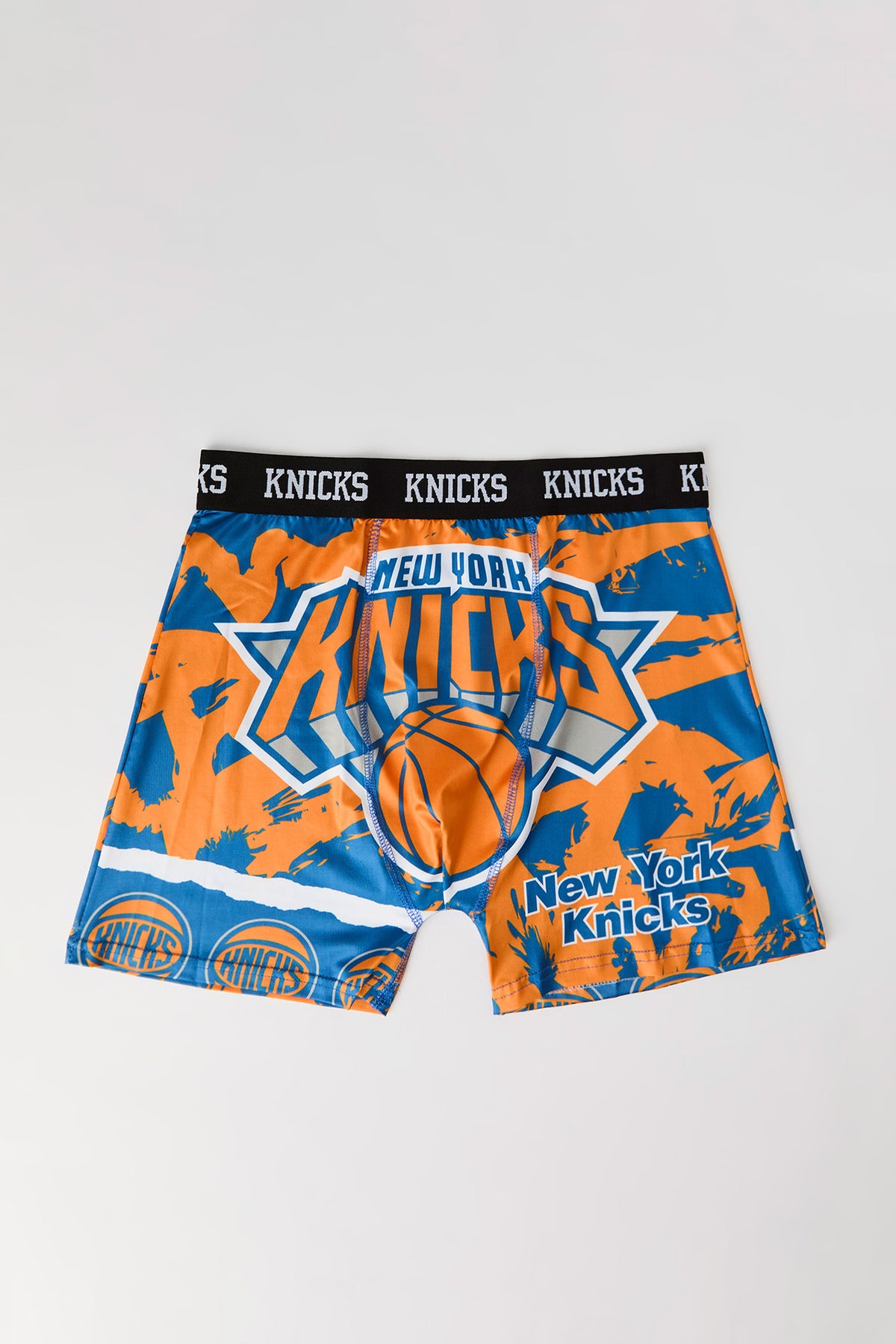 New York Knicks Print Boxer Brief - Orange