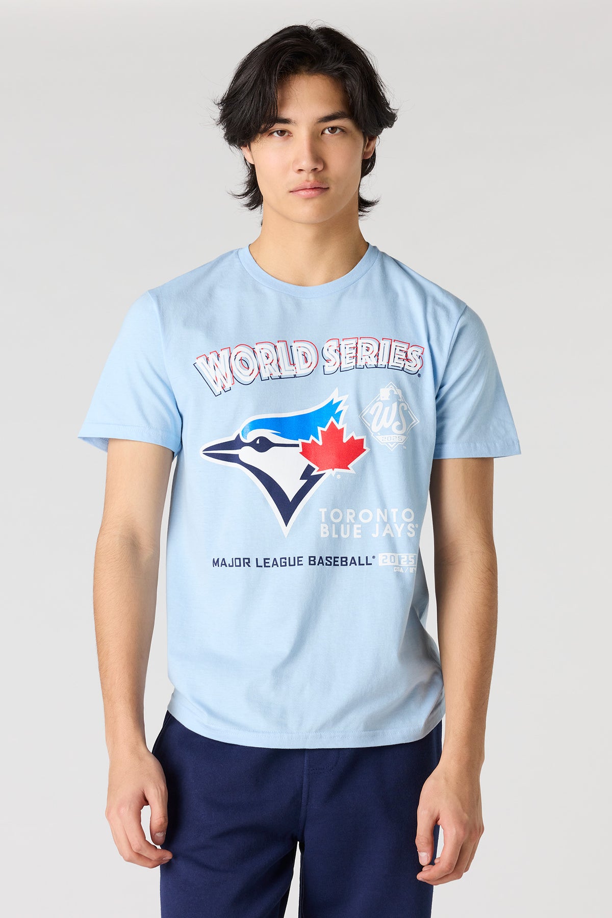Blue Jays World Series Graphic T-Shirt - Light Blue