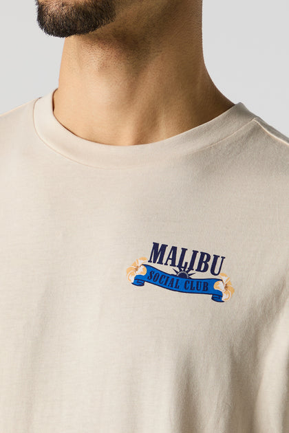 T-shirt à imprimé Malibu Social Club
