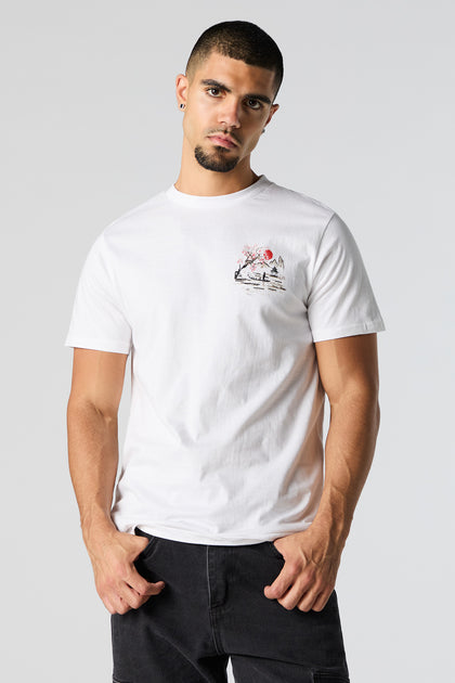 T-shirt à imprimé Cherry Blossom