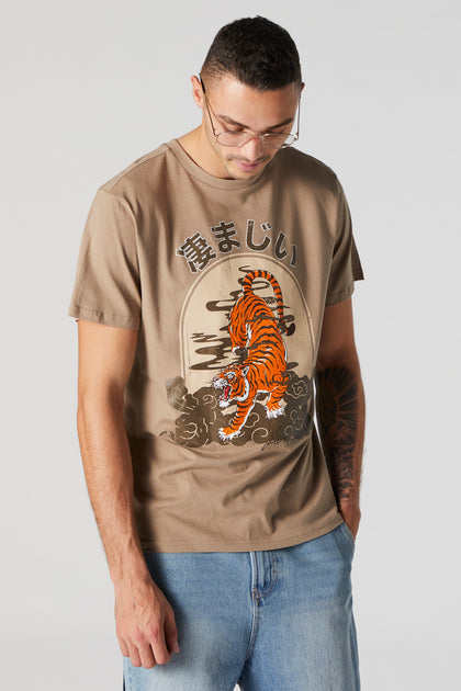 T-shirt à imprimé Tiger