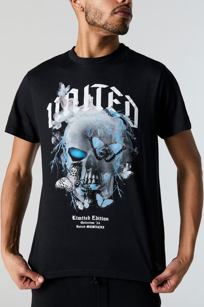 Butterfly skull 2024 t shirt