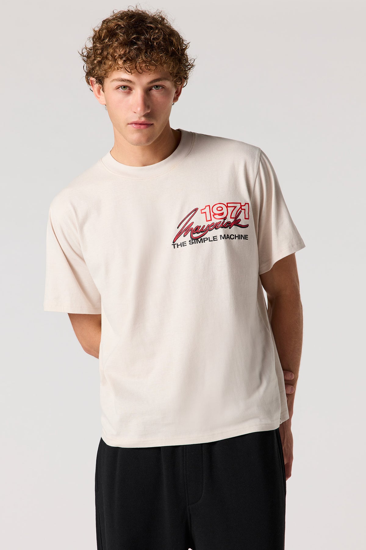 Alt View 2. Ford Maverick Graphic T-Shirt - Light Grey