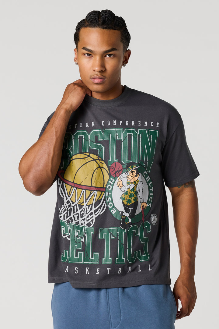 T-shirt décontracté à imprimé Boston Celtics