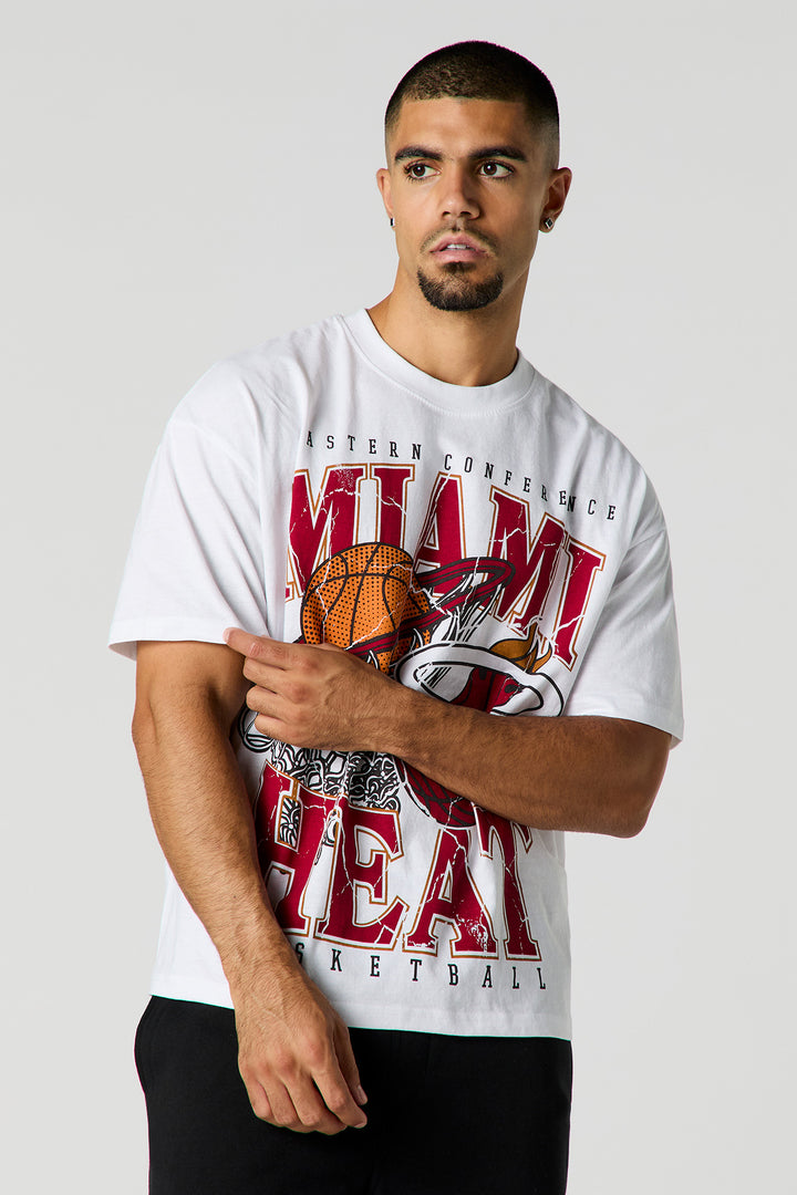 T-shirt à imprimé Miami Heat