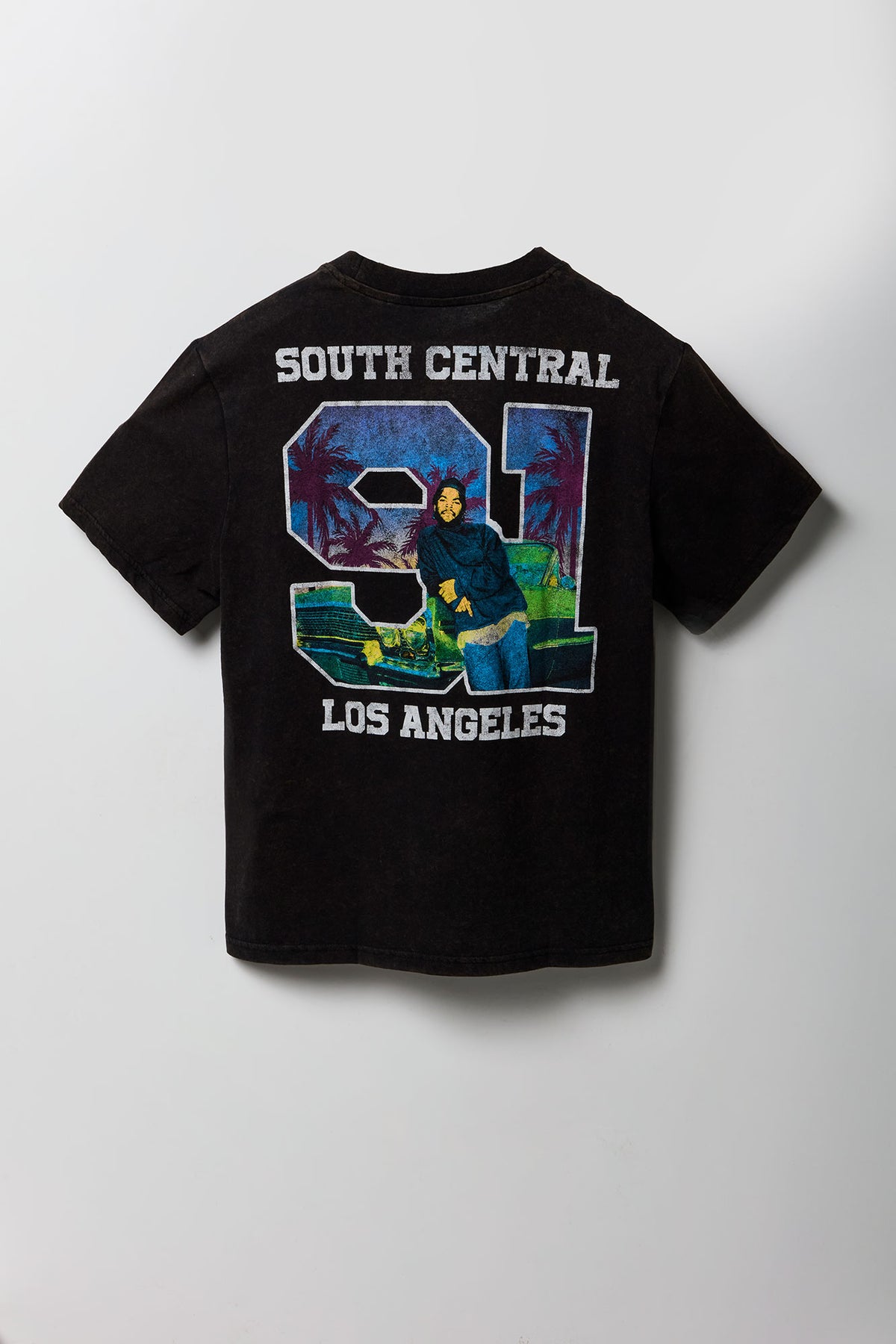 Vue alternative 5. T-shirt en coton épais de luxe à imprimé Boys n the Hood