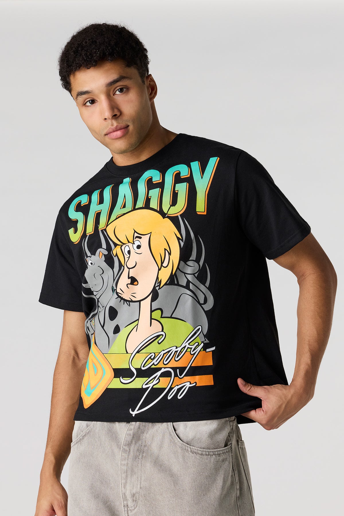 T-shirt en coton épais de luxe à imprimé Scooby Doo