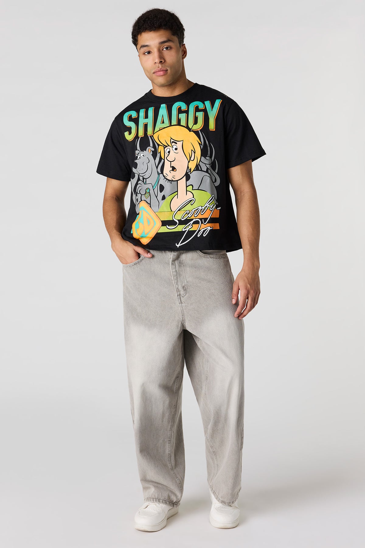 Vue alternative 3. T-shirt en coton épais de luxe à imprimé Scooby Doo